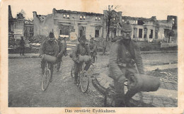 Russia - CHERNYSHEVSKOYE Eydtkuhnen - The Destroyed City - German Amry Cyclists - Publ. Karl Voegels  - Russie