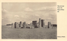 England - Wilts - STONEHENGE From The North West - Publisher Ministry Of Works A1 - Stonehenge