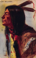 Usa - Native Americans - Chief High Horse - Embossed Postcard - Indios De América Del Norte