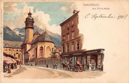 Österreich - Innsbruck (T) Litho - Die Hofkirche - Innsbruck