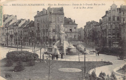 SCHAERBEEK (Brux.-Cap.) Place Des Bienfaiteurs - Entrée De La Grande Rue Au Bois Et De La Rue Artan - Ed. Henri Georges  - Schaerbeek - Schaarbeek