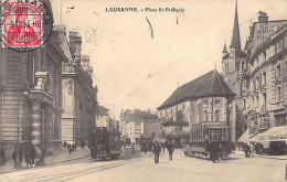 LAUSSANE (VD) Lausanne Place St. François Tramway Ed. Grands Magsins à L'Innovat - Lausanne