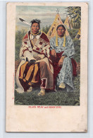 Usa - Native Americana - Black Fear And Moon Eye, Indian Chief And His Wife - SEE SCANS FOR CONDITION - Publ. E. Frey G - Indios De América Del Norte