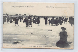 SAINT PIERRE & MIQUELON - Sur La Glace En Hiver - Le Patinage - Ed. A.M. Bréhier 59 - San Pedro Y Miquelón