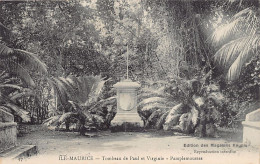 Mauritius - PAMPLEMOUSSES - Tombeau De Paul Et Virginie - Ed. Magasins Réunis 47 - Maurice