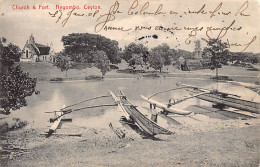 Sri Lanka - NEGOMBO - Church & Fort - Publ. Plâté & Co. 143 - Sri Lanka (Ceylon)