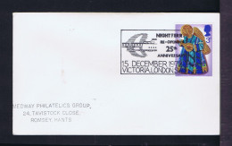 Sp10567 ENGLAND "NIGHT FERRY (re-open)" 25th Ann. Victoria -London 1972 Ships Railway Transports Mailed - Trains