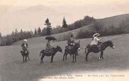 Salève (74) En Route à Dos D'âne Poour Les Treize-Arbres - Ed. Julien Frères 6689 - Other & Unclassified