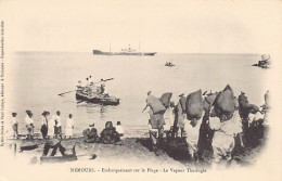 NEMOURS Ghazaouet - Embarquement Sur La Plage - Le Vapeur Thuringia - Ed. R.I.  - Other & Unclassified