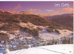 Les Gets - Le Centre De La Station, Les Pistes Des Chavannes Sous La Neige - Les Gets