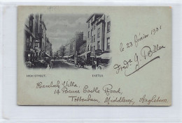 EXETER (Dev) High Street - Year 1901 - Forerunner Small Size Postcard - SEE SCANS FOR CONDITION - Exeter