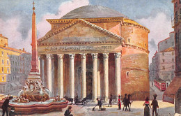 ROMA - Il Pantheon - Dipinto Di R. Raimondi - Ed. A. Scrocchi - Autres & Non Classés