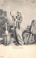 Egypt - Fellah Singer With Tambourine And Hookah - Publ. Unknown  - Persons