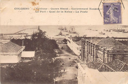 Sri Lanka - COLOMBO - Harbour - Queen's Street - Government House - Publ. Unknown  - Sri Lanka (Ceilán)