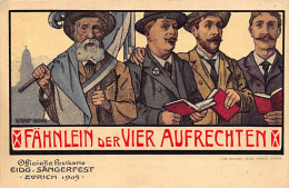 ZÜRICH - Offizielle Postkarte Eidg. Sängerfest Zürich 1905 - Verlag Geb. Fretz  - Zürich