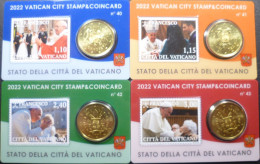 Vaticano - 50 Centesimi 2022 - Stamp & Coincard N. 40÷43 - UC# 6 - Vatican