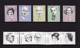 Norvege - (2001-2002) -  Acteurs - Cinema - Neufs** - MNH - Unused Stamps