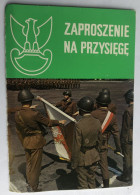 Carte Militaria Zaproszenia Na Przysięgę - Armée Polonaise - Soldats Avec Drapeau - POLSKA - Autres & Non Classés