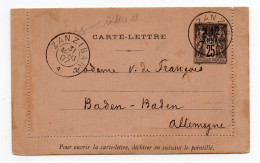 !!! ENTIER POSTAL DE ZANZIBAR POUR L'ALLEMAGNE DU 31/3/1897 - Cartas & Documentos