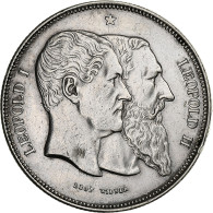 Belgique, 5 Francs, 1880, Bruxelles, Argent, TTB+, KM:8 - 5 Francs