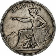 Suisse, 5 Francs, 1874, Bruxelles, Argent, TB+, KM:11 - Otros & Sin Clasificación