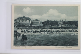 AK Seebad Heringsdorf Strand Mit Kurhaus Ungebraucht #PI985 - Andere & Zonder Classificatie