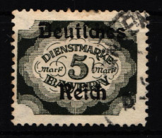 Deutsches Reich Dienstmarken 51 Gestempelt Geprüft Infla BPP #HJ737 - Officials