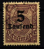 Deutsches Reich Dienstmarken 89 Gestempelt Geprüft Infla BPP #HJ789 - Service