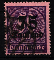 Deutsches Reich Dienstmarken 91 Gestempelt Geprüft Infla BPP #HJ805 - Dienstmarken