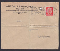 Ostmark Österreich Deutsches Reich Brief Selt. Stempel + Reklame Anton Berghofer - Lettres & Documents