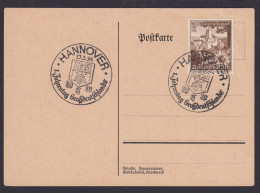 Hannover Deutsches Reich Postkarte SSt 1. Jahrestag Großdeutschlands - Brieven En Documenten