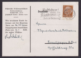 Deutsches Reich Berlin Friedenau Selt SSt Radfahrer Halte Den Rückstrahler Inter - Lettres & Documents