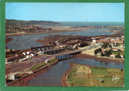 64 Hendaye Vue Générale - Au Premier Plan Le Nouveau Pont International Sur La Bidassoa CPM Année 1967 - Hendaye