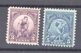 USA  :  Yv  314-15  *  JO Los Angeles - Unused Stamps