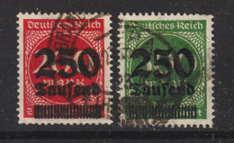 MiNr. 292, 293  Gestempelt, Geprüft  (0721) - Used Stamps