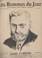 Revue  LES HOMMES DU JOUR  N°292 Aout 1913; Caricature De Claude FARRERE Par BOUR (CAT4082 / 292) - Politique