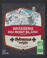 Etiquette De Bière Triple -  Sylvanus  -  Brasserie Du Mont Blanc à La Motte Servolex   (73) - Bière