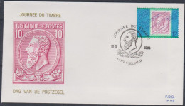 Belgique FDC 1984 2132 Journée Du Timbre Roi Léopold II Vielsalm - 1981-1990