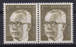 Berlin 369 Waagerechtes Paar Dr. Gustav Heinemann 1 DM Postfrisch - Autres & Non Classés