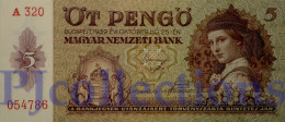 HUNGARY 5 PENGO 1939 PICK 106 AUNC - Ungheria
