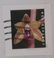 VEREINIGTE STAATEN ETATS UNIS USA 2020 WILD ORCHIDS: CRESTED CORAL ROOT F USED ON PAPER SC 5447 MI 5675 YT 5294 - Gebraucht