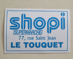 Autocollant Vintage Le Touquet - Supermarché Shopi - Stickers