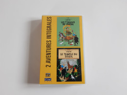 Cassette Vidéo VHS Les Aventures De Tintin - Les 7 Boules De Cristal - Le Temple Du Soleil - Dibujos Animados