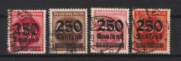 MiNr. 292, 294, 295, 296 Gestempelt, Geprüft  (0721) - Used Stamps