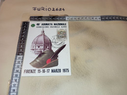 MX00272 FIRENZE 1975 TIMBRO ANNULLO 48° ADUNATA NAZIONALE ALPINI - 1971-80: Storia Postale