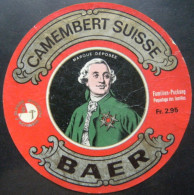 Etiquette Camembert Suisse - Le Prince Du Fromage - Fromagerie BAER Export - Suisse  A Voir ! - Kaas