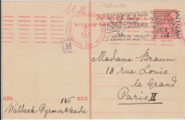 NEDERLAND - 1941 - CP ENTIER Avec CENSURE De LA HAYE => PARIS - Briefe U. Dokumente
