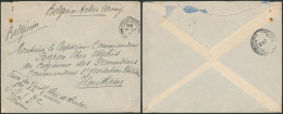 Guerre 14-18 - Lettre On Belgian Active Army Expédié De Folkestone (1915) > Commandant De L'aviation Belge à Houtem - Armée Belge