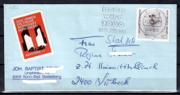 MiNr. 1372; 100. Geburtstag Von Jean Monnet, Auf Portoger. Brief Von Bonn Nach Lübeck; E-141 - Cartas & Documentos