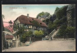 AK Stolberg Im Harz, Ortspartie Mit Treppenaufgang  - Stolberg (Harz)